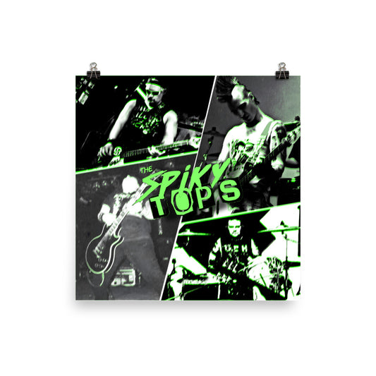 Spiky Tops Green 10" Poster